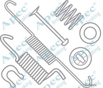 APEC BRAKING kit971 -  Комплектующие, тормозная колодка